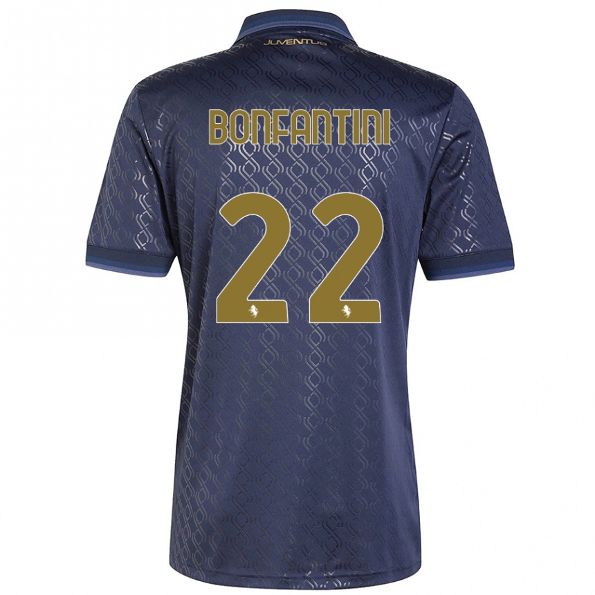 Women Football Agnese Bonfantini #22 Navy Blue Third Jersey 2024/25 T-Shirt Canada