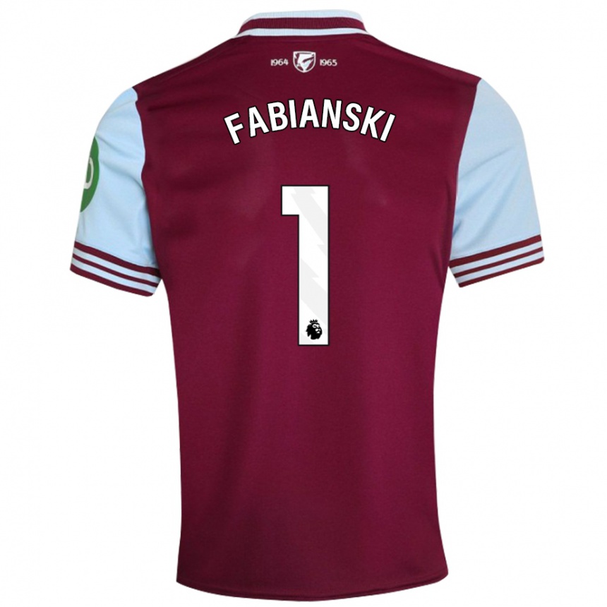 Enfant Football Maillot Lukasz Fabianski #1 Rouge Foncé Tenues Domicile 2024/25 Canada