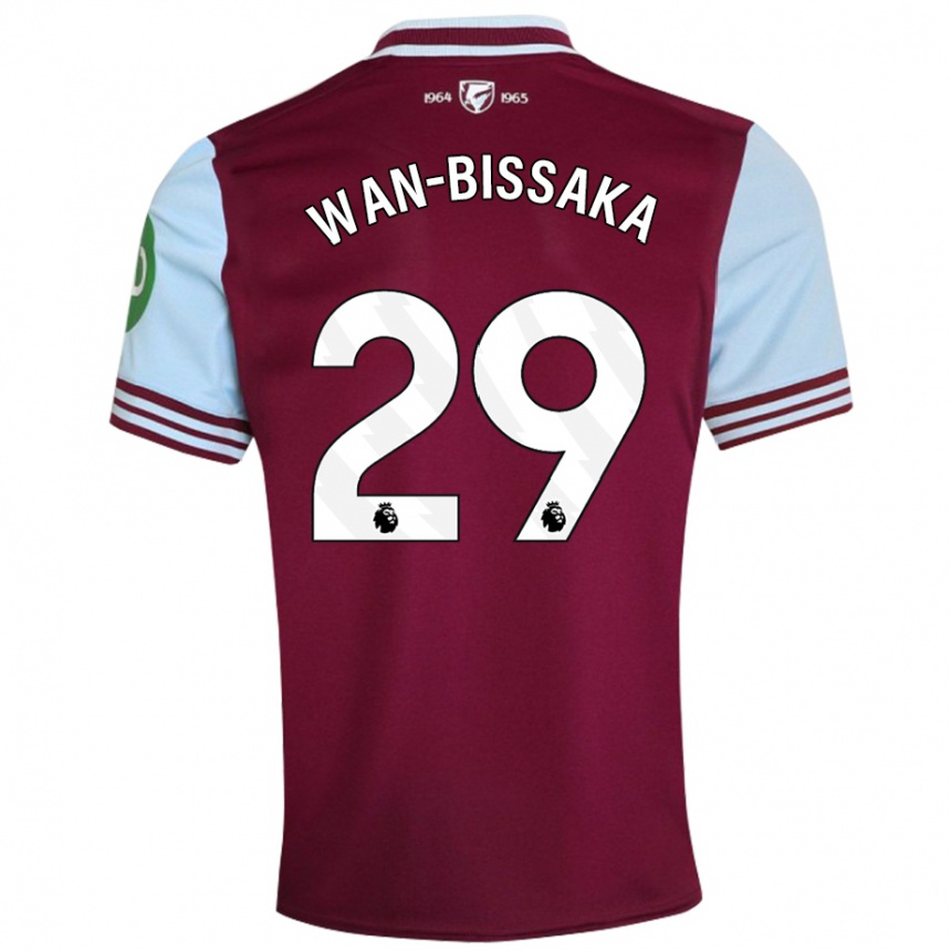 Enfant Football Maillot Aaron Wan-Bissaka #29 Rouge Foncé Tenues Domicile 2024/25 Canada