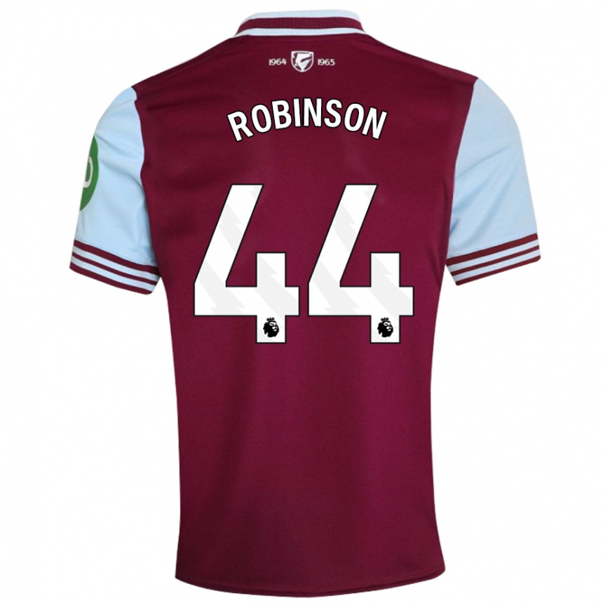 Kids Football Junior Robinson #44 Dark Red Home Jersey 2024/25 T-Shirt Canada