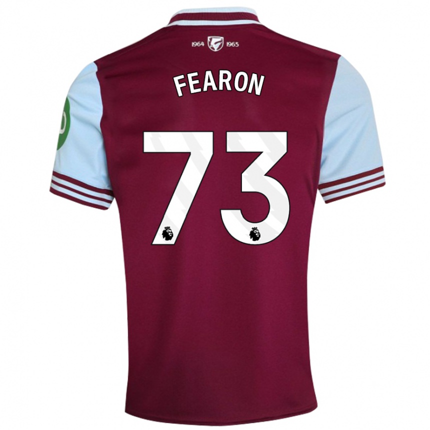 Enfant Football Maillot Preston Fearon #73 Rouge Foncé Tenues Domicile 2024/25 Canada