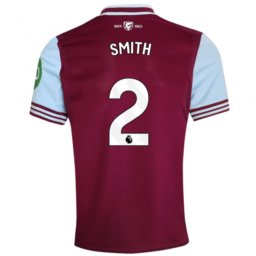 Kids Football Kirsty Smith #2 Dark Red Home Jersey 2024/25 T-Shirt Canada