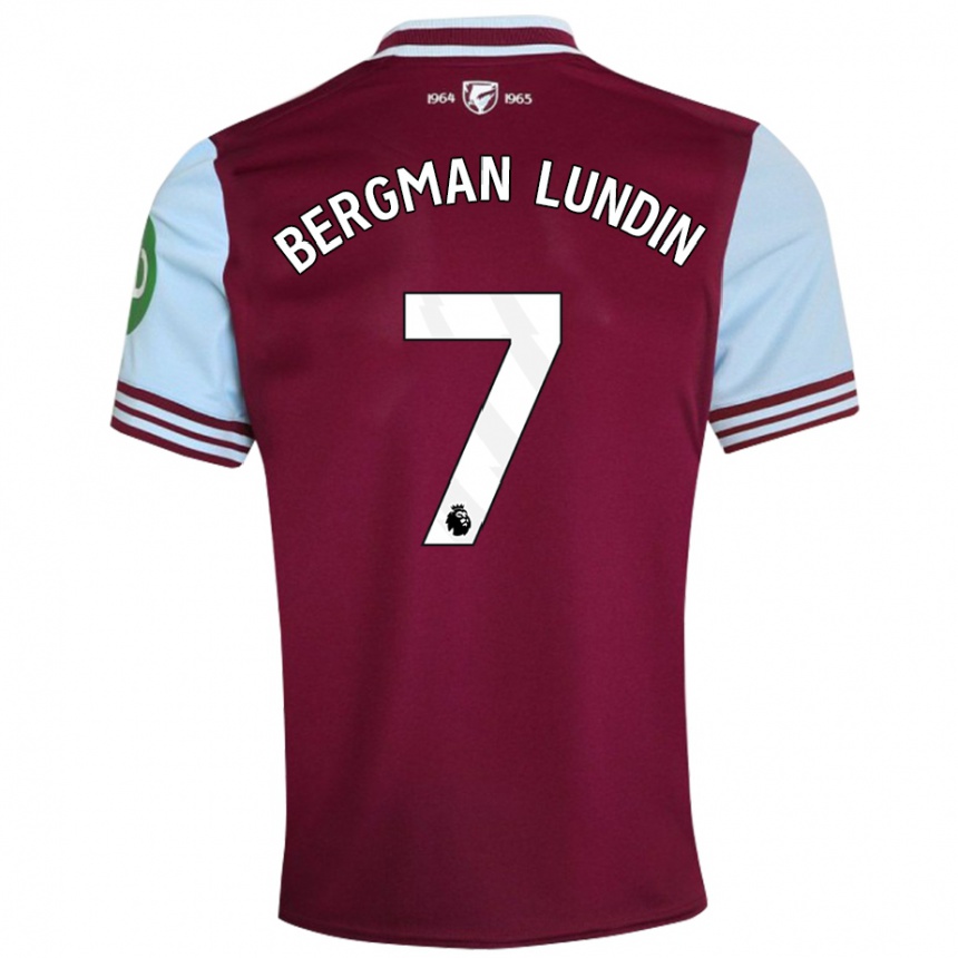 Enfant Football Maillot Marika Bergman-Lundin #7 Rouge Foncé Tenues Domicile 2024/25 Canada