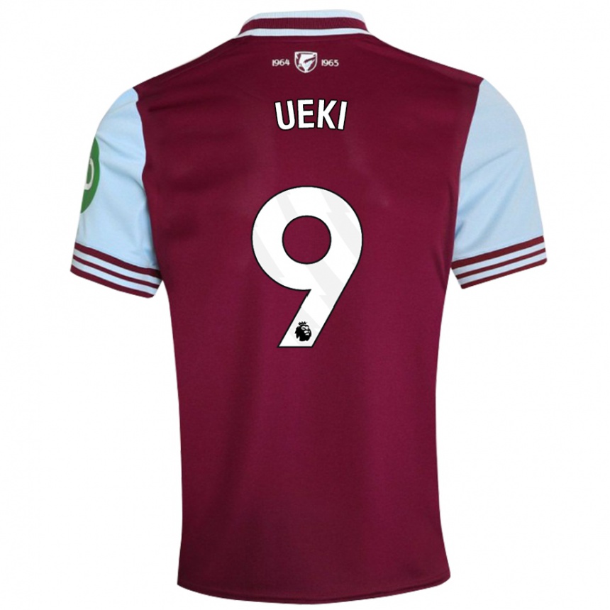 Enfant Football Maillot Riko Ueki #9 Rouge Foncé Tenues Domicile 2024/25 Canada