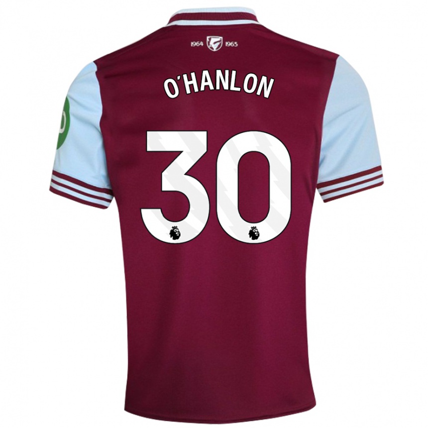 Enfant Football Maillot Katie O'hanlon #30 Rouge Foncé Tenues Domicile 2024/25 Canada