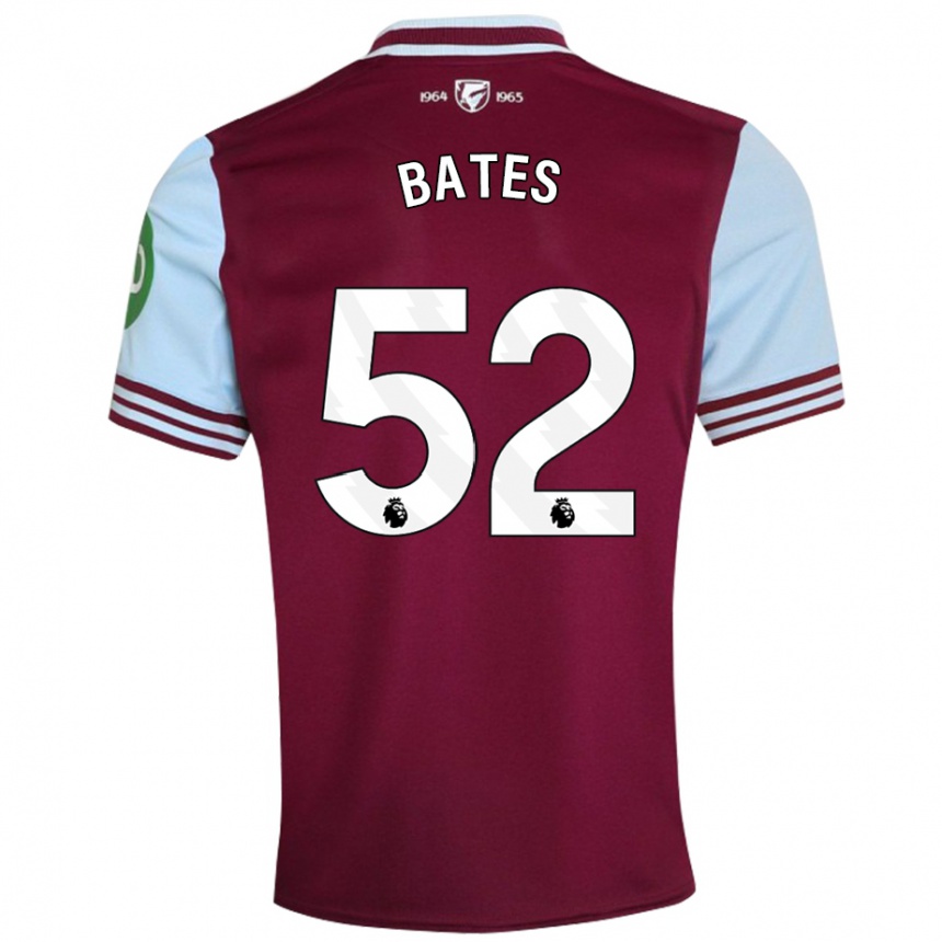 Enfant Football Maillot Billy Bates #52 Rouge Foncé Tenues Domicile 2024/25 Canada