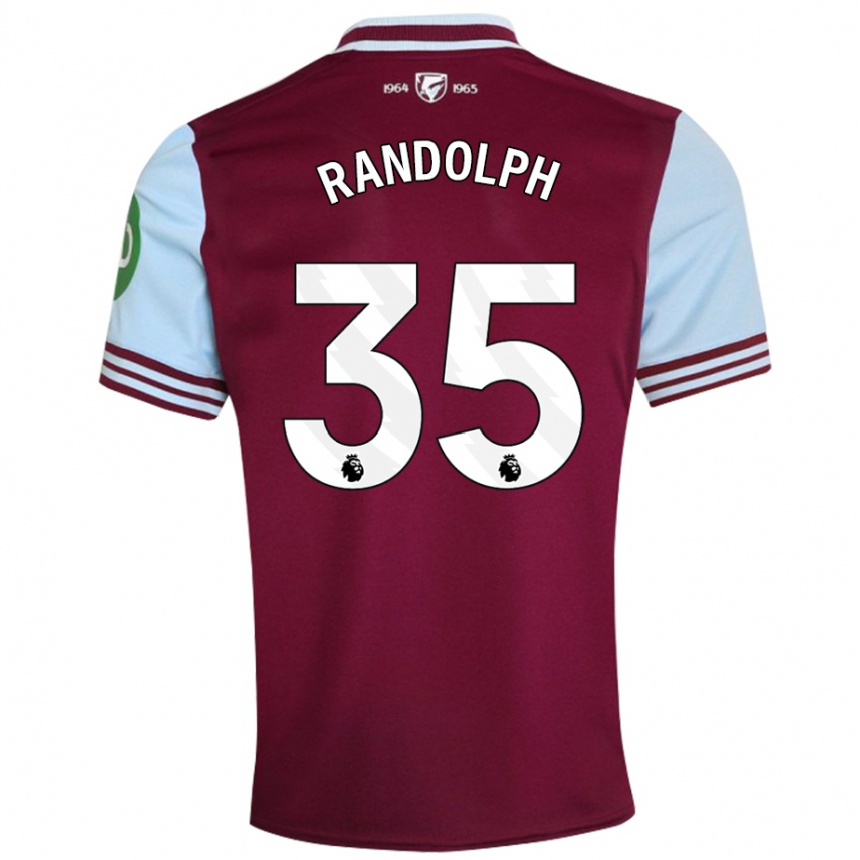 Kids Football Darren Randolph #35 Dark Red Home Jersey 2024/25 T-Shirt Canada