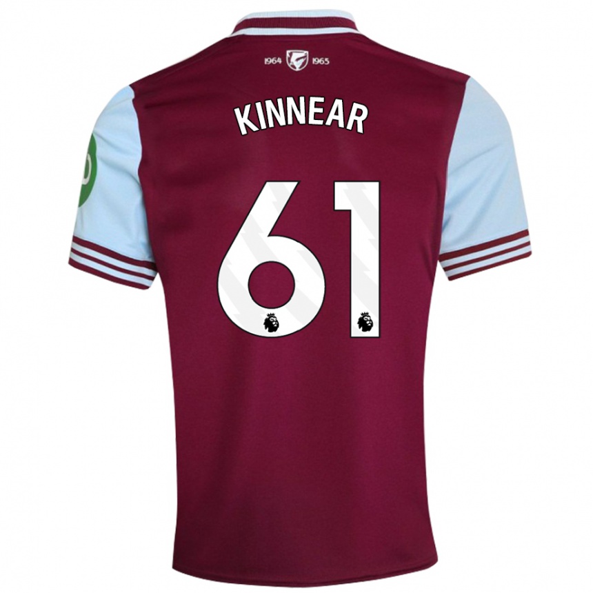 Kids Football Brian Kinnear #61 Dark Red Home Jersey 2024/25 T-Shirt Canada