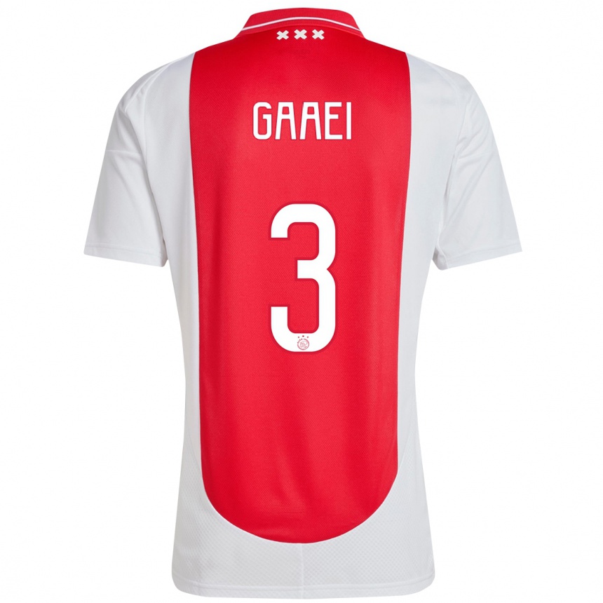 Enfant Football Maillot Anton Gaaei #3 Rouge Blanc Tenues Domicile 2024/25 Canada