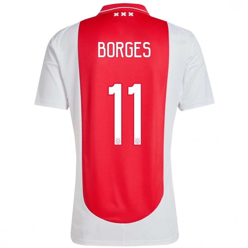 Enfant Football Maillot Carlos Forbs #11 Rouge Blanc Tenues Domicile 2024/25 Canada