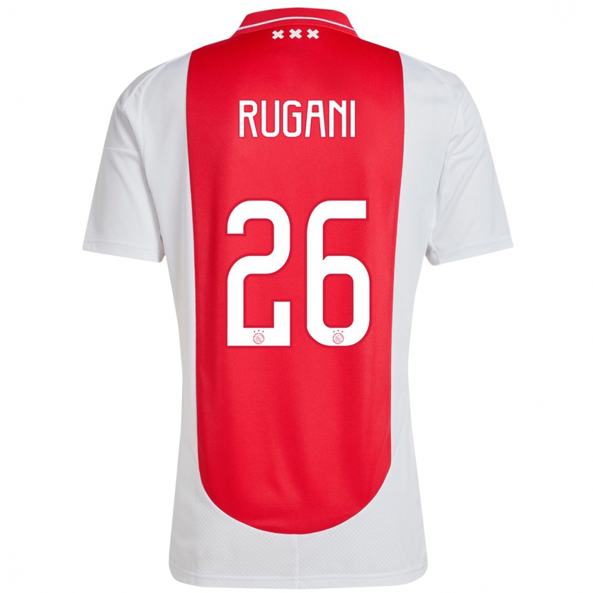 Enfant Football Maillot Daniele Rugani #26 Rouge Blanc Tenues Domicile 2024/25 Canada