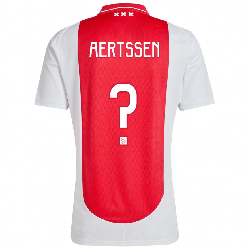 Enfant Football Maillot Olivier Aertssen #0 Rouge Blanc Tenues Domicile 2024/25 Canada