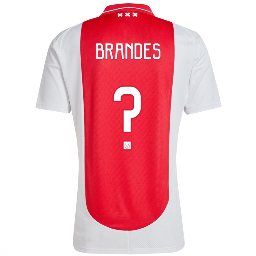 Enfant Football Maillot Julian Brandes #0 Rouge Blanc Tenues Domicile 2024/25 Canada