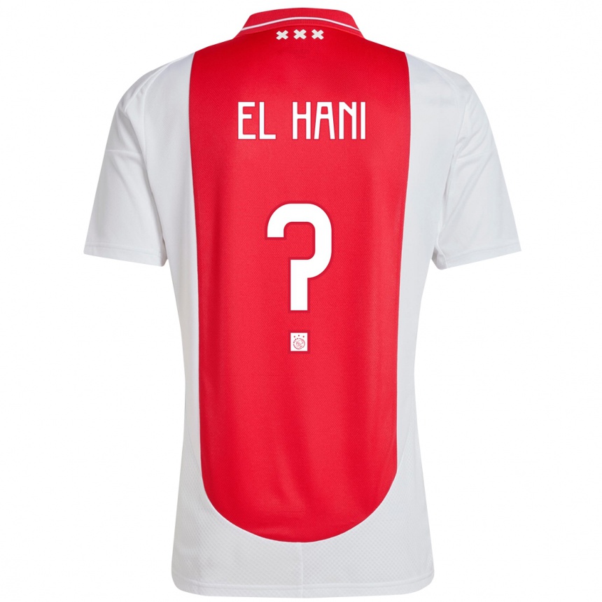 Enfant Football Maillot Aymean El Hani #0 Rouge Blanc Tenues Domicile 2024/25 Canada