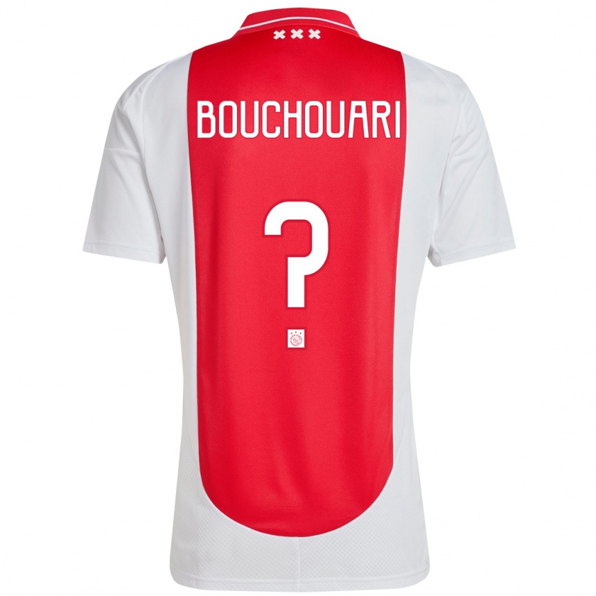 Enfant Football Maillot Amin Bouchouari #0 Rouge Blanc Tenues Domicile 2024/25 Canada