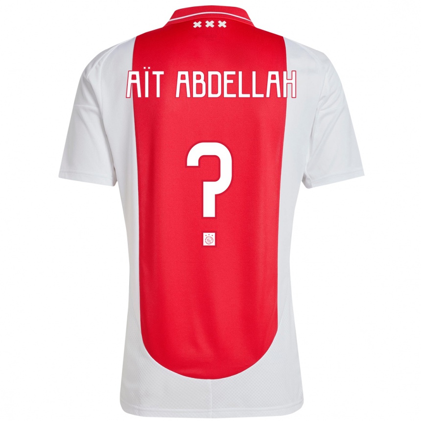 Enfant Football Maillot Waleed Aït Abdellah #0 Rouge Blanc Tenues Domicile 2024/25 Canada