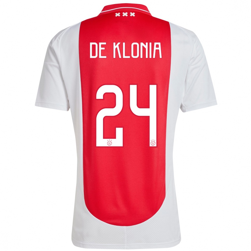 Enfant Football Maillot Daliyah De Klonia #24 Rouge Blanc Tenues Domicile 2024/25 Canada