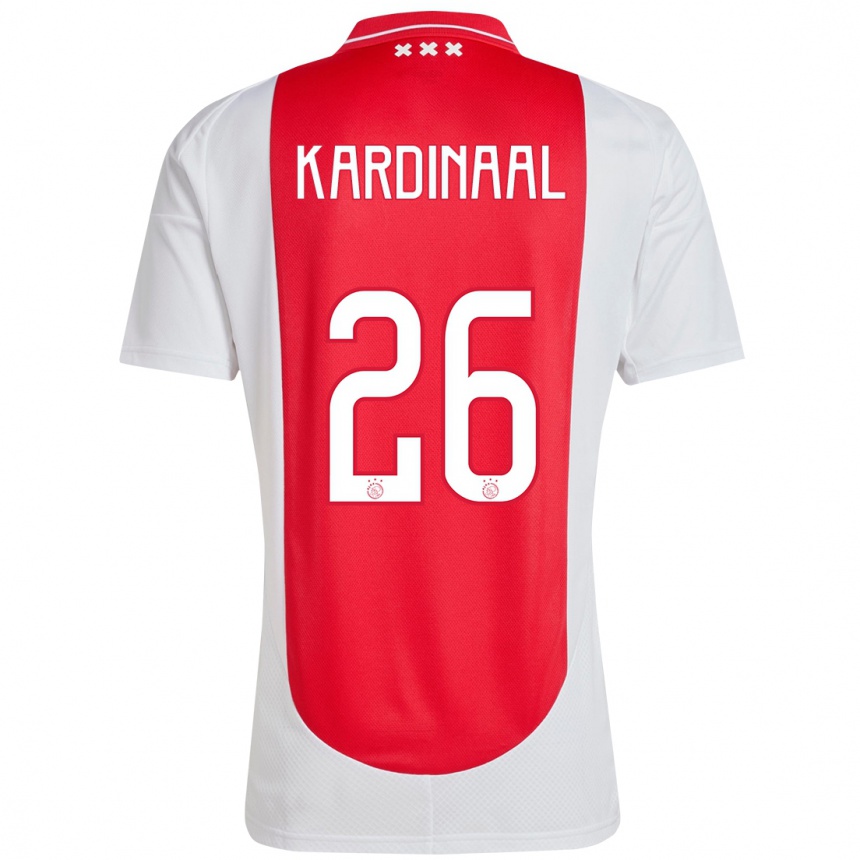 Kids Football Isa Kardinaal #26 Red White Home Jersey 2024/25 T-Shirt Canada