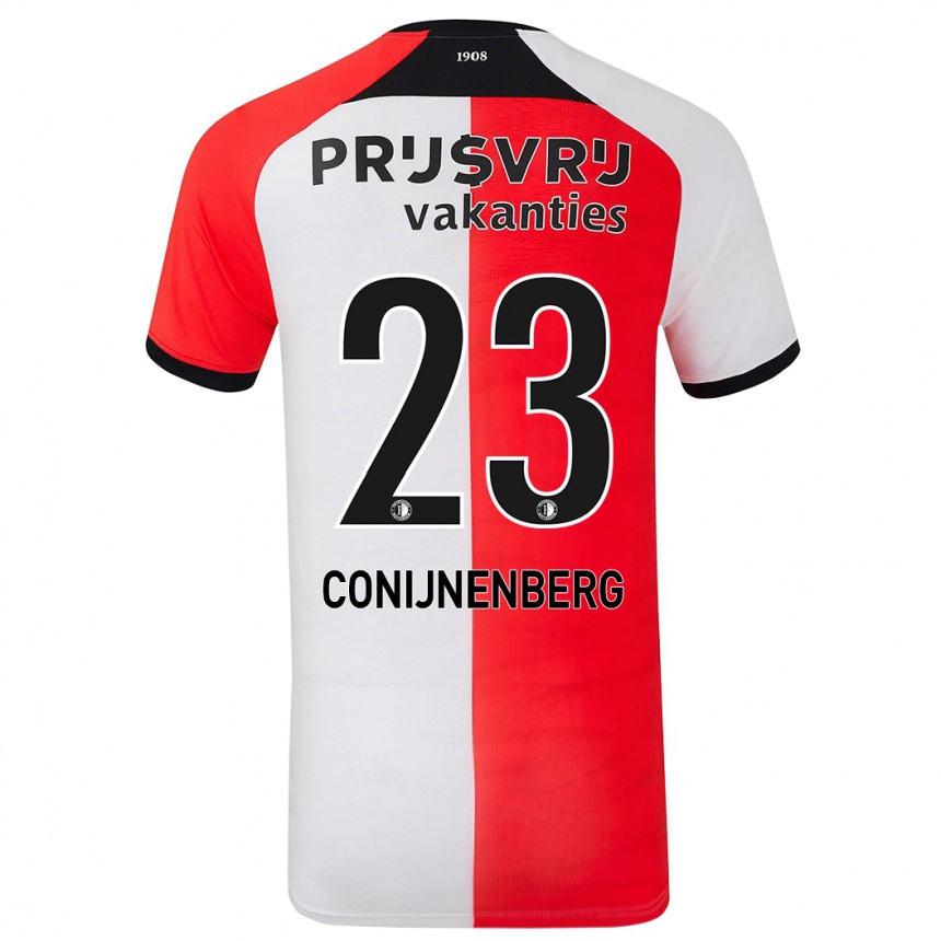 Enfant Football Maillot Jada Conijnenberg #23 Rouge Blanc Tenues Domicile 2024/25 Canada