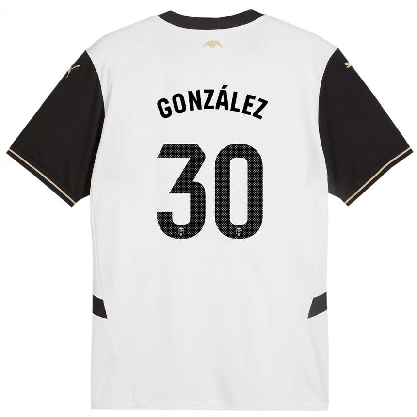 Enfant Football Maillot Hugo González #30 Blanc Noir Tenues Domicile 2024/25 Canada