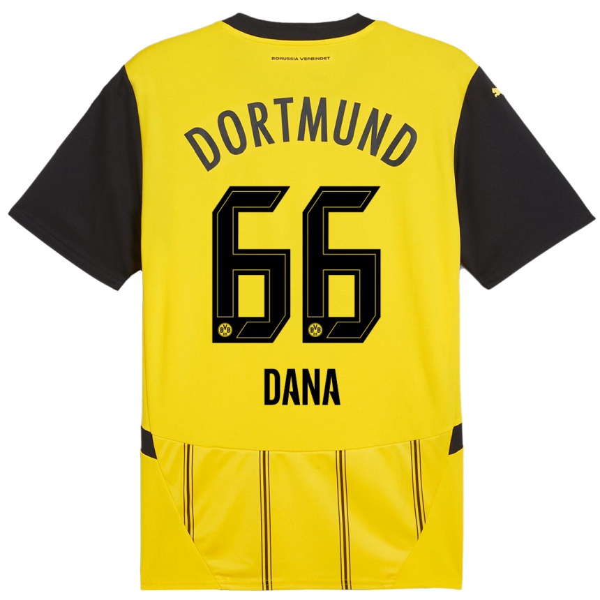 Enfant Football Maillot Bleckmann Dana #66 Jaune Noir Tenues Domicile 2024/25 Canada