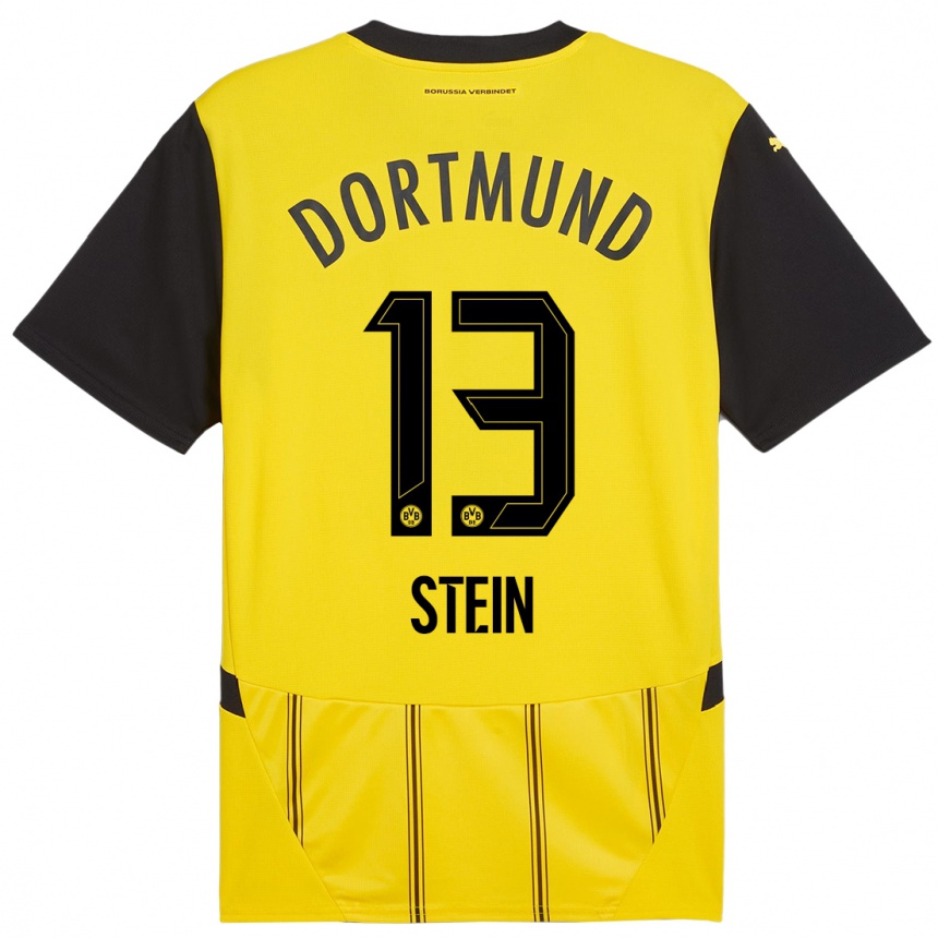 Enfant Football Maillot Daniel Stein #13 Jaune Noir Tenues Domicile 2024/25 Canada