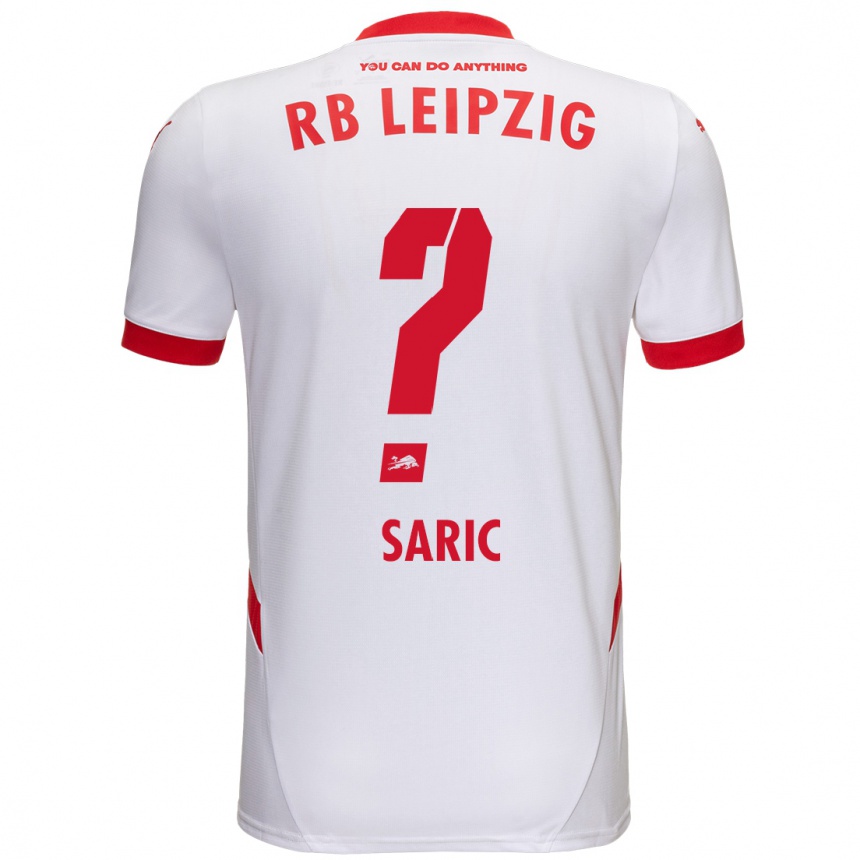 Enfant Football Maillot Lucio Saric #0 Blanc Rouge Tenues Domicile 2024/25 Canada