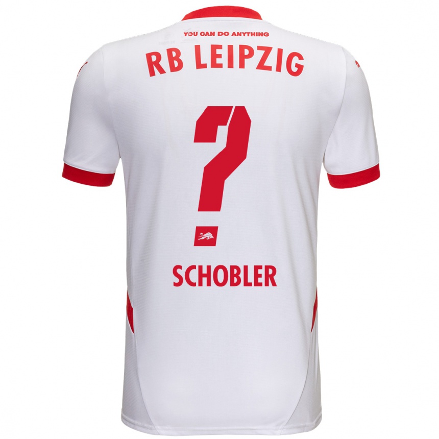 Kids Football Laurin Schößler #0 White Red Home Jersey 2024/25 T-Shirt Canada