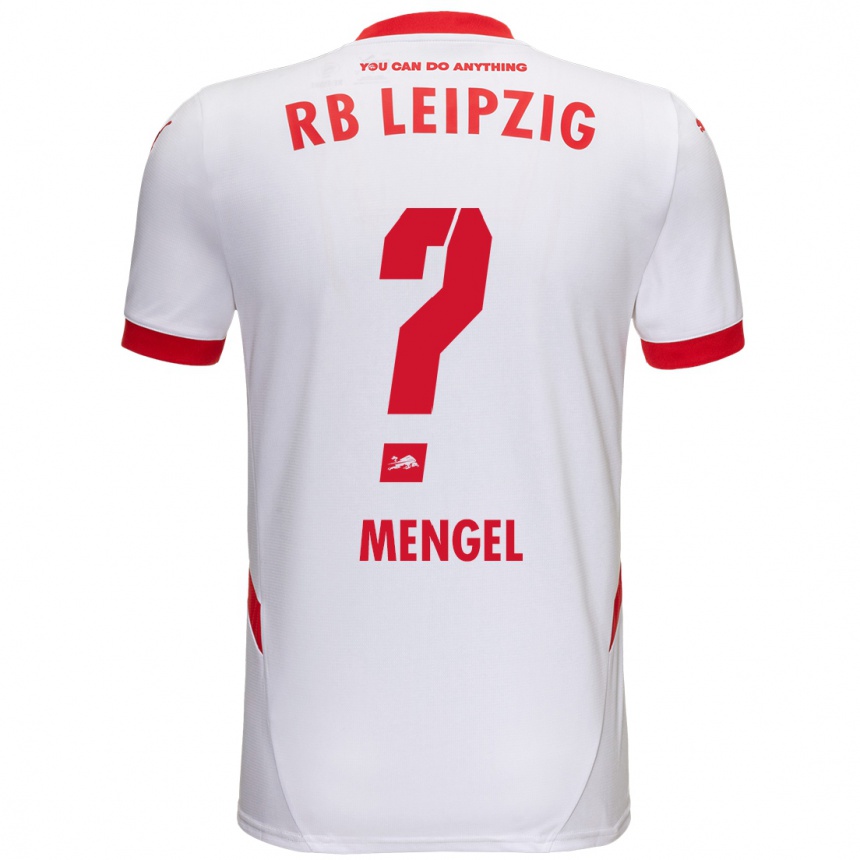 Enfant Football Maillot Luca Mengel #0 Blanc Rouge Tenues Domicile 2024/25 Canada