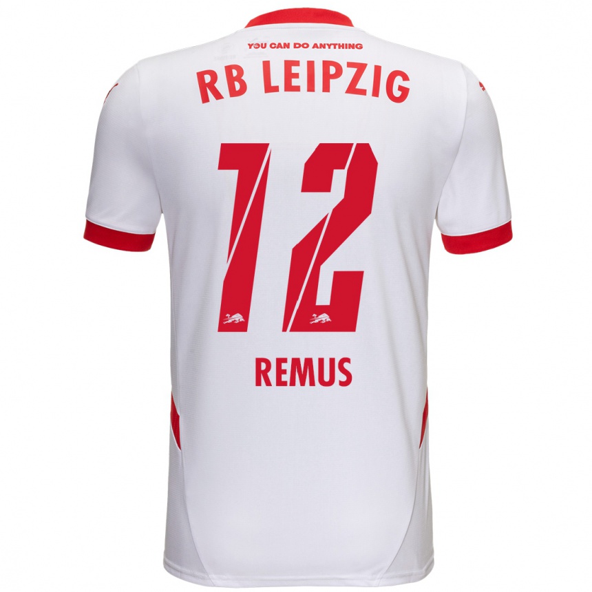 Enfant Football Maillot Niklas Remus #12 Blanc Rouge Tenues Domicile 2024/25 Canada