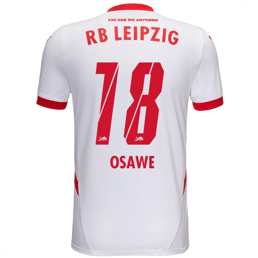 Enfant Football Maillot Winners Osawe #18 Blanc Rouge Tenues Domicile 2024/25 Canada