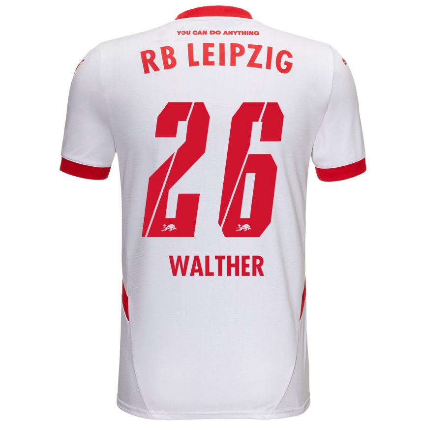 Enfant Football Maillot Mika Walther #26 Blanc Rouge Tenues Domicile 2024/25 Canada