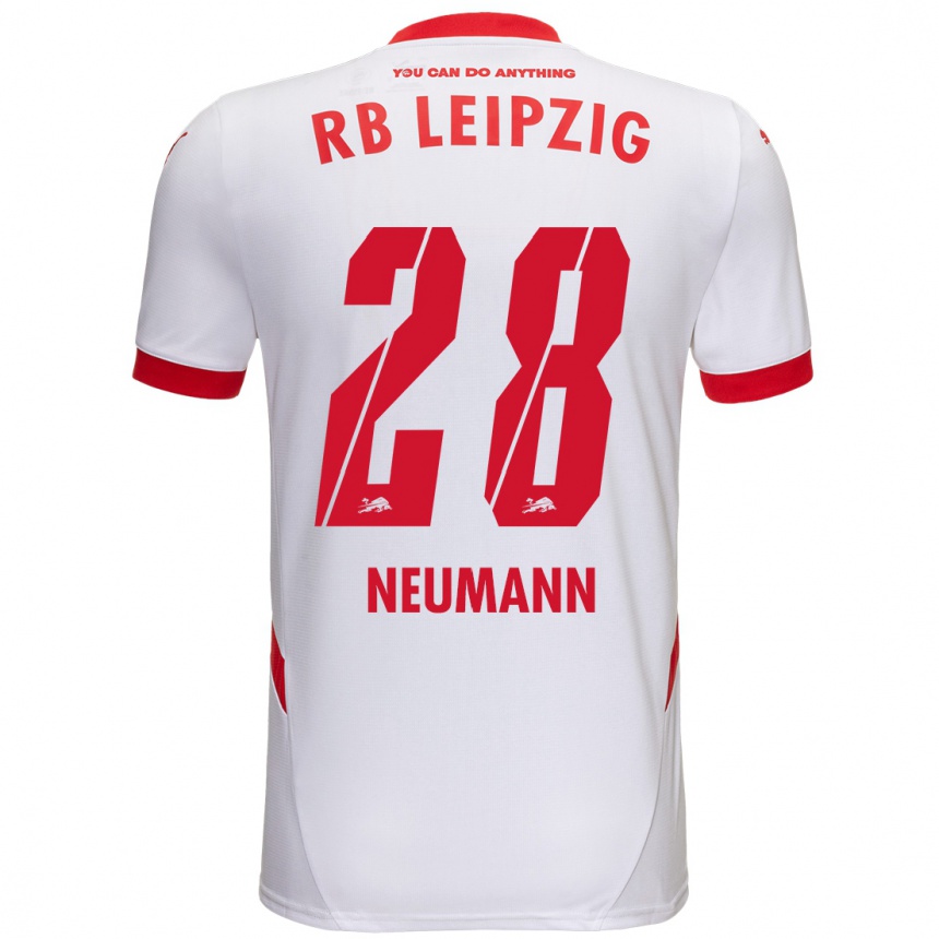 Enfant Football Maillot Cenny Neumann #28 Blanc Rouge Tenues Domicile 2024/25 Canada