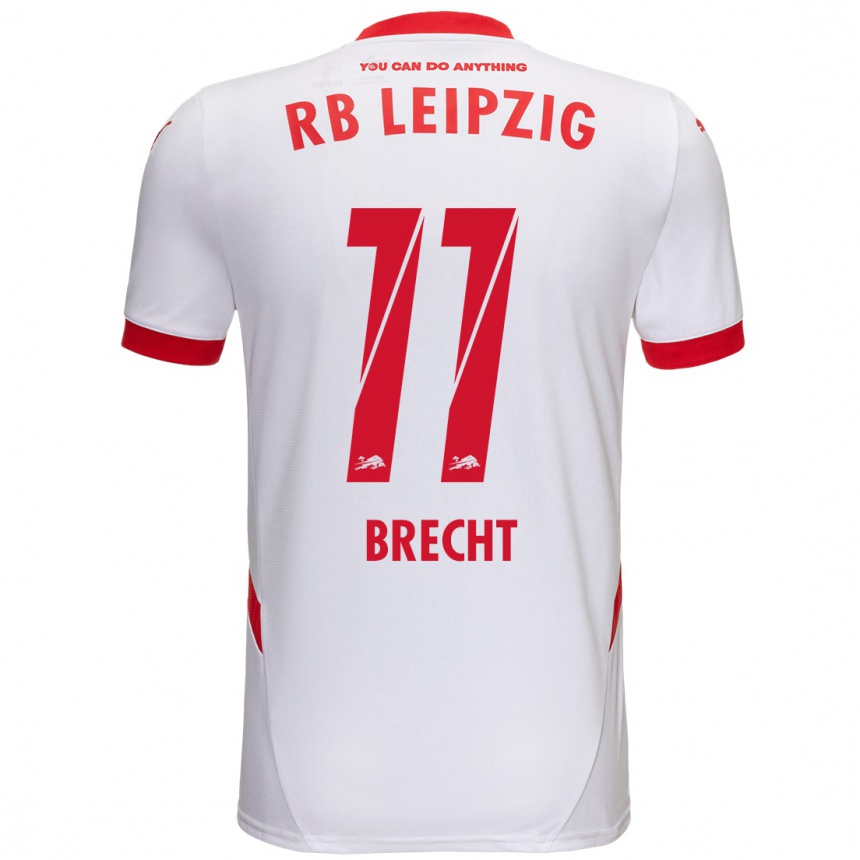 Enfant Football Maillot Barbara Brecht #11 Blanc Rouge Tenues Domicile 2024/25 Canada