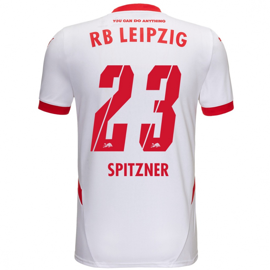 Enfant Football Maillot Kyra Spitzner #23 Blanc Rouge Tenues Domicile 2024/25 Canada