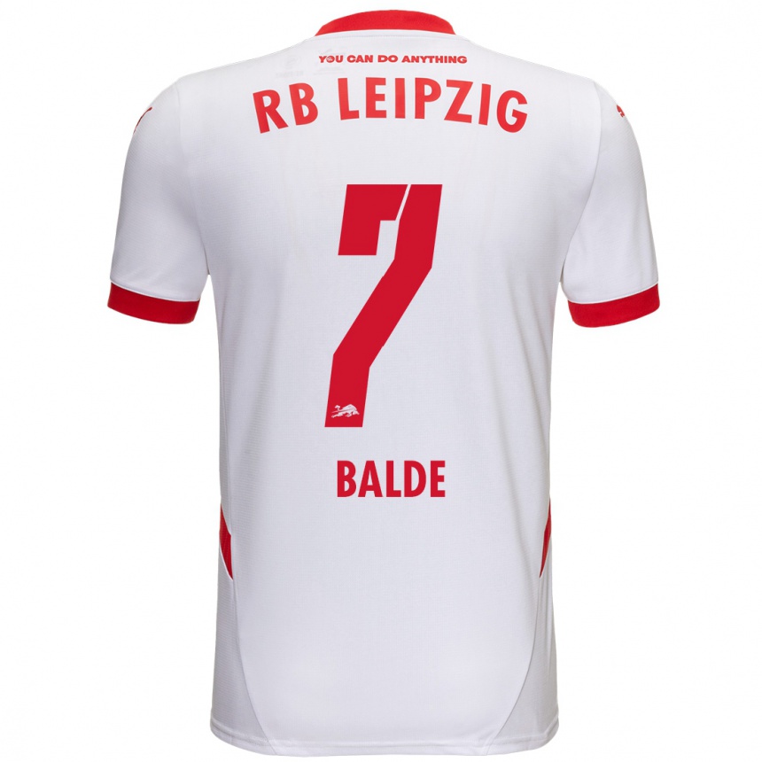 Enfant Football Maillot Mamadu Baldé #7 Blanc Rouge Tenues Domicile 2024/25 Canada