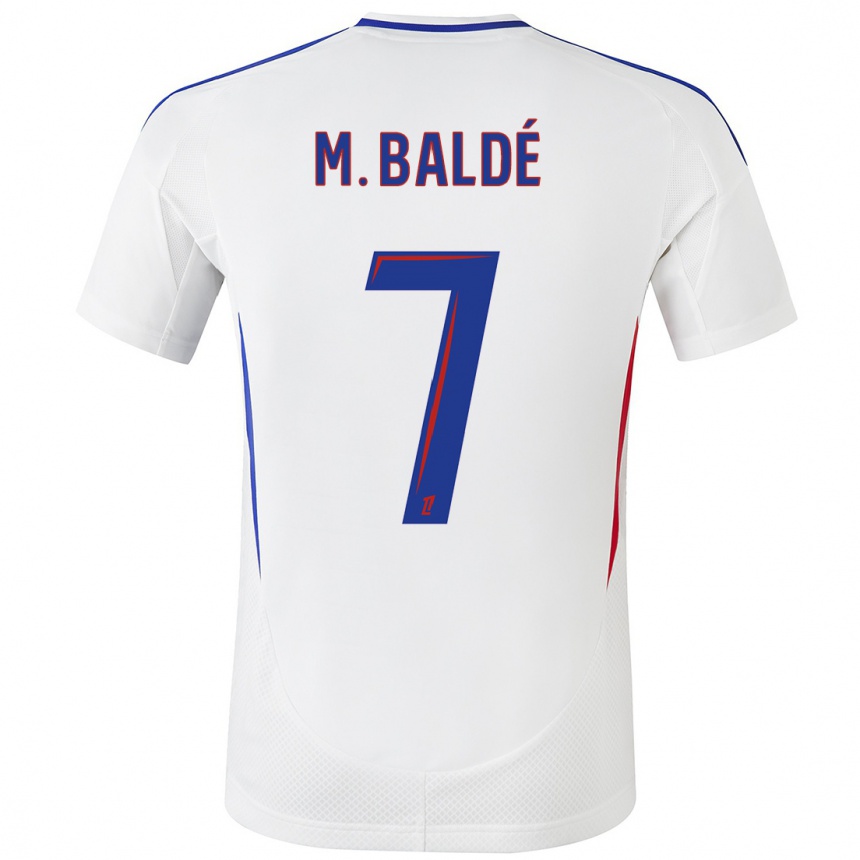 Kids Football Mama Baldé #7 White Blue Home Jersey 2024/25 T-Shirt Canada