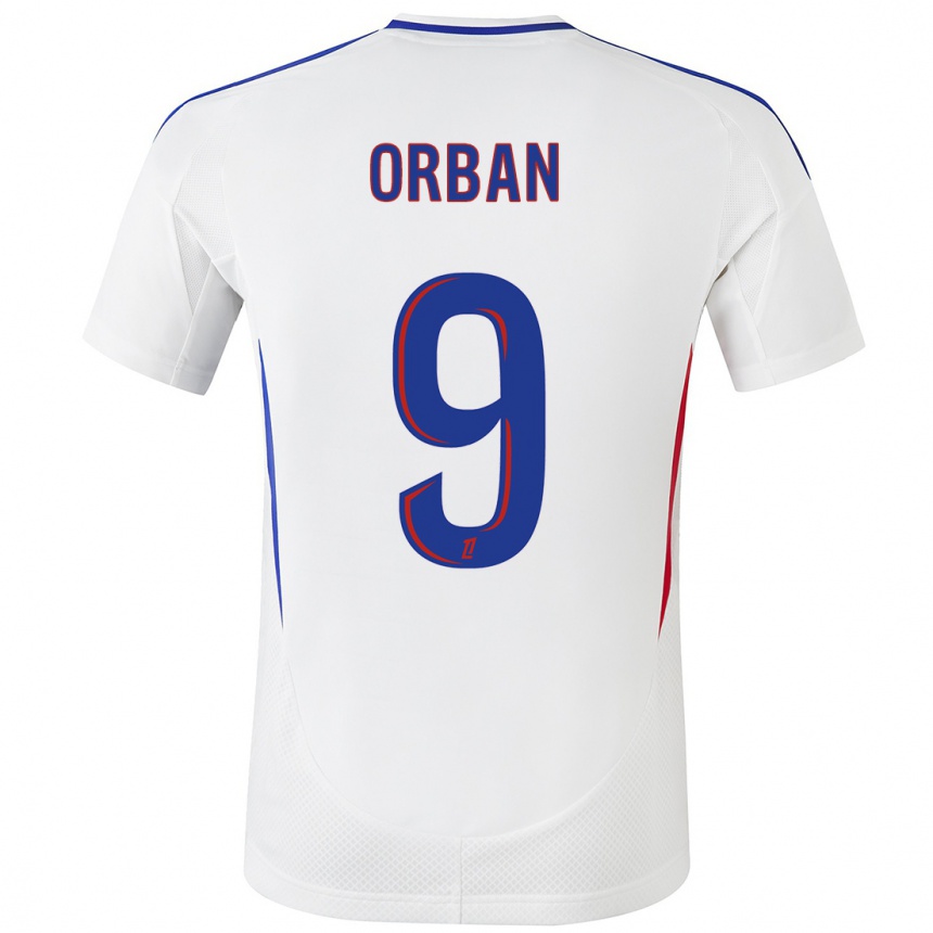 Kids Football Gift Orban #9 White Blue Home Jersey 2024/25 T-Shirt Canada