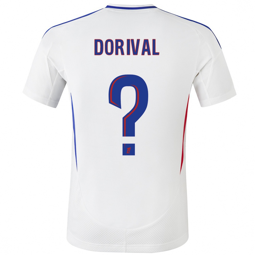 Kids Football Pierre Dorival #0 White Blue Home Jersey 2024/25 T-Shirt Canada