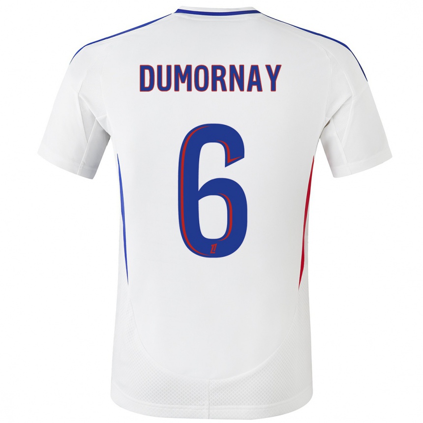 Kids Football Melchie Dumornay #6 White Blue Home Jersey 2024/25 T-Shirt Canada