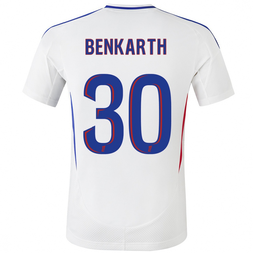 Enfant Football Maillot Laura Benkarth #30 Blanc Bleu Tenues Domicile 2024/25 Canada