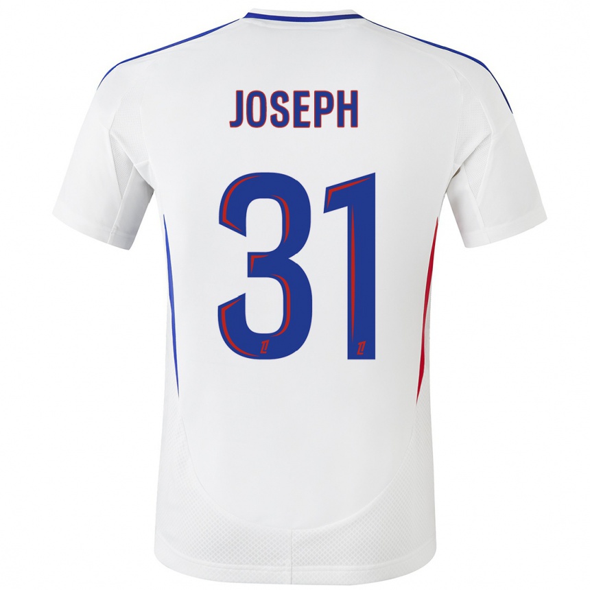 Kids Football Liana Joseph #31 White Blue Home Jersey 2024/25 T-Shirt Canada