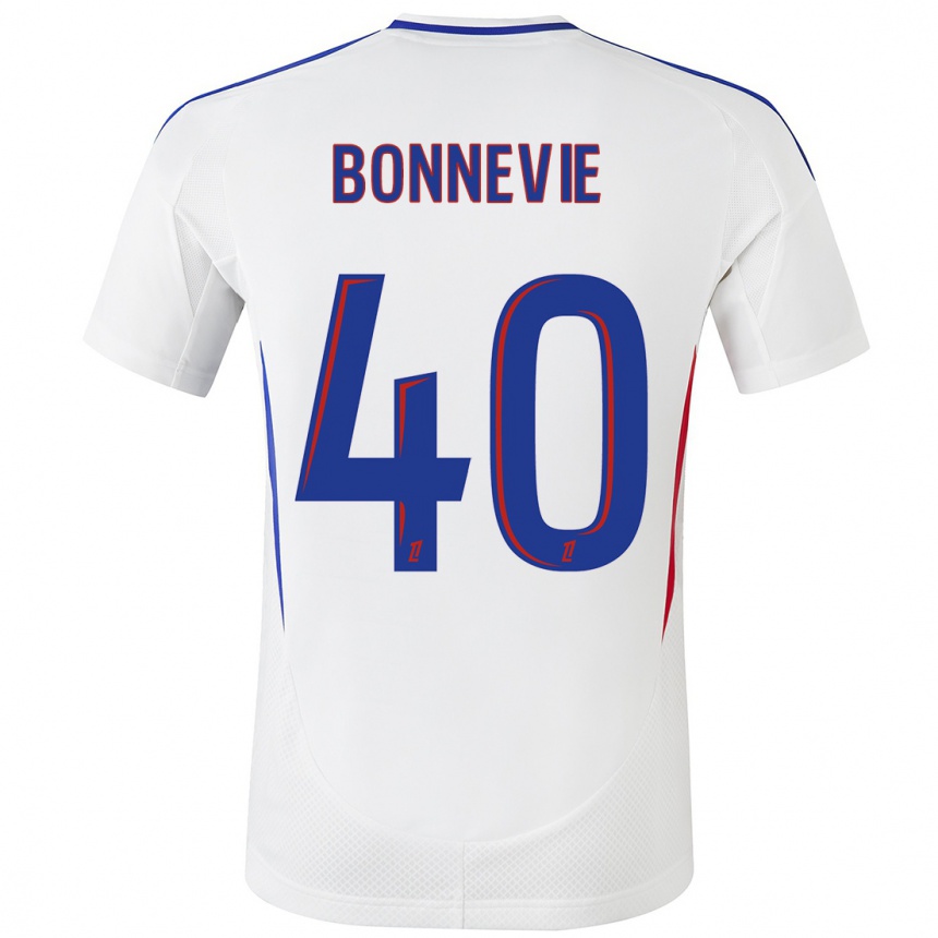 Enfant Football Maillot Kayne Bonnevie #40 Blanc Bleu Tenues Domicile 2024/25 Canada