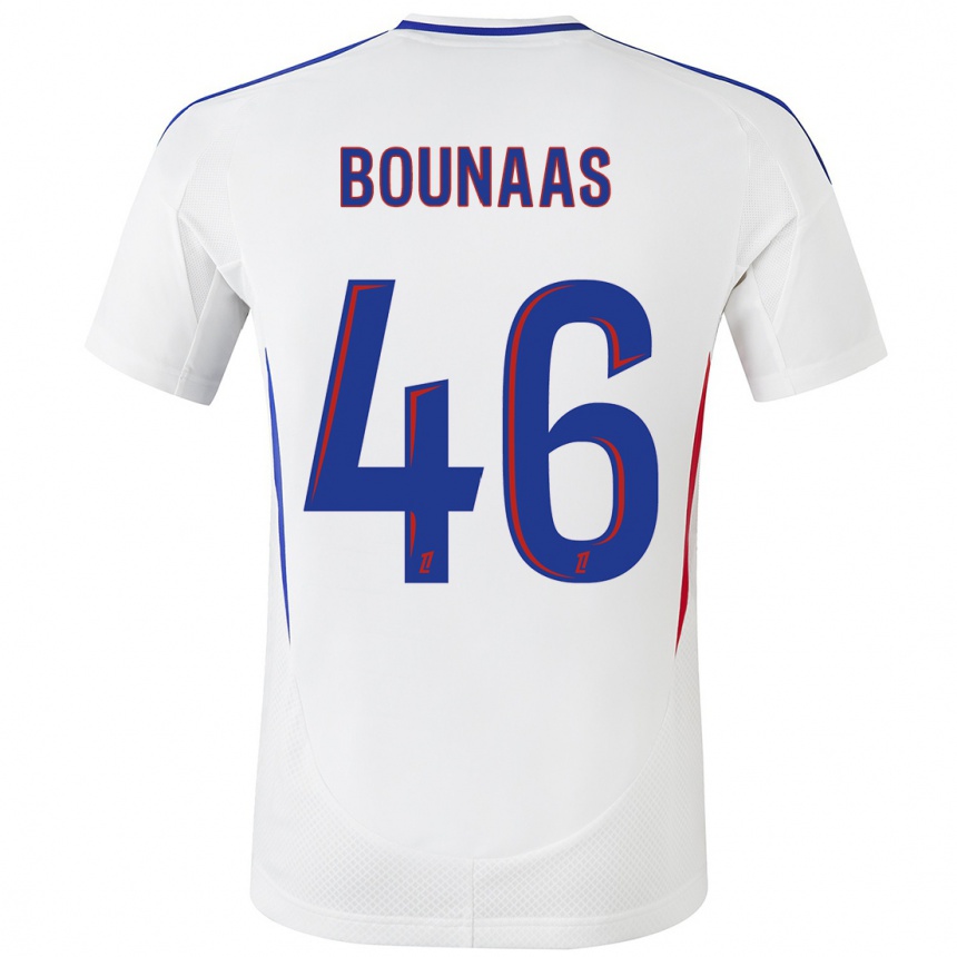 Enfant Football Maillot Idris Bounaas #46 Blanc Bleu Tenues Domicile 2024/25 Canada