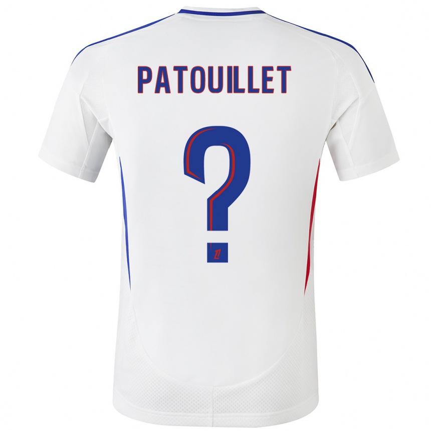 Enfant Football Maillot Mathieu Patouillet #0 Blanc Bleu Tenues Domicile 2024/25 Canada