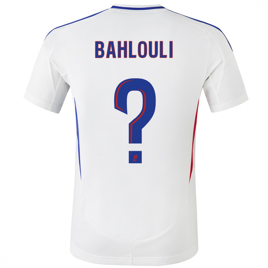 Enfant Football Maillot Djibrail Bahlouli #0 Blanc Bleu Tenues Domicile 2024/25 Canada