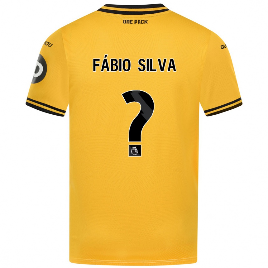 Enfant Football Maillot Fábio Silva #0 Jaune Tenues Domicile 2024/25 Canada