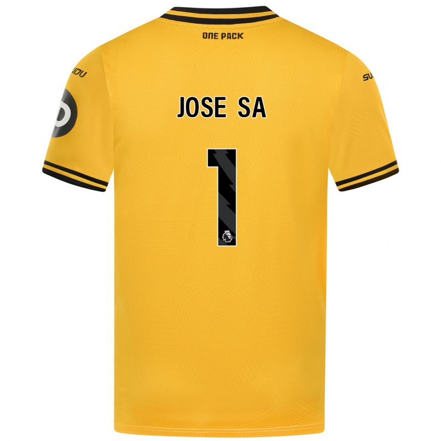 Kids Football José Sá #1 Yellow Home Jersey 2024/25 T-Shirt Canada