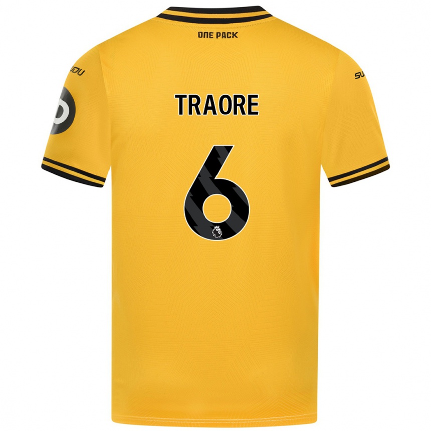 Enfant Football Maillot Boubacar Traoré #6 Jaune Tenues Domicile 2024/25 Canada