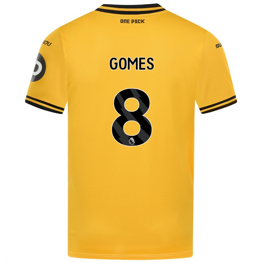 Enfant Football Maillot João Gomes #8 Jaune Tenues Domicile 2024/25 Canada